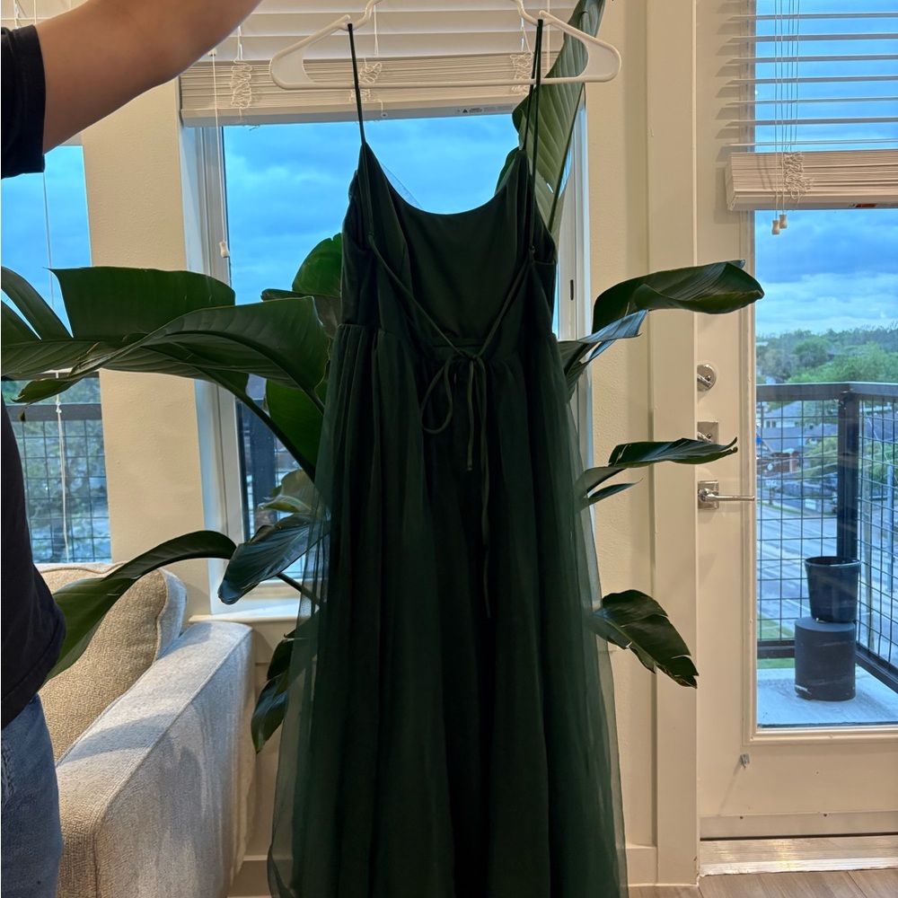 Hello Molly Elegant Green Evening Dress - Picture 4 of 8